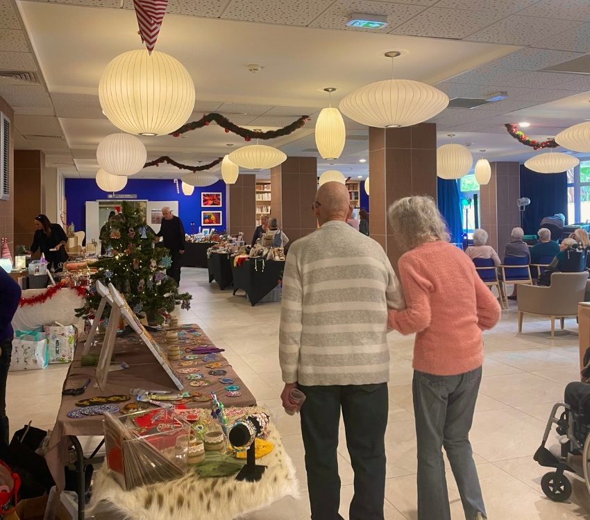 Stand au marché de Noël 2024